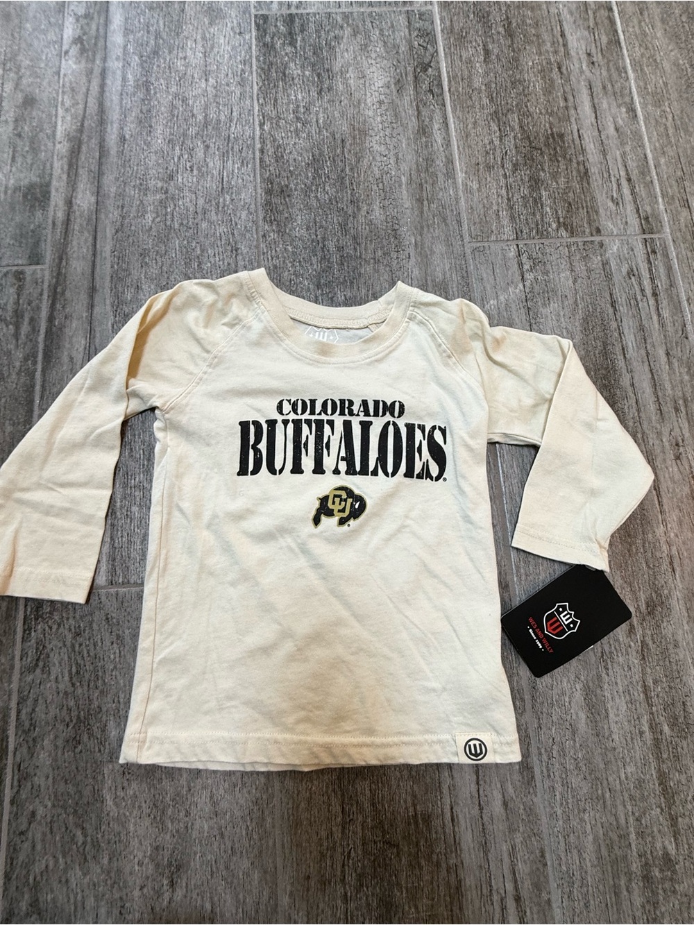 Wes & Willy CU Boulder University of Ralphie Toddler Long-Sleeve Tee - 2T